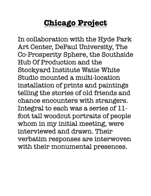 Chicago Project  Statement 